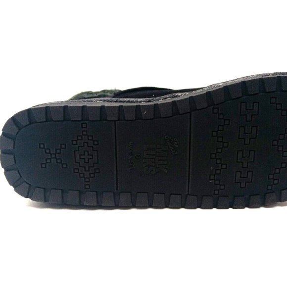 Muk Luks Black Jada Synthetic Short Boots Faux Fur Lined Women's Size 7 M Bootie - Picture 4 of 6